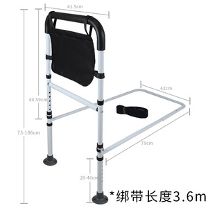 Barandilla de seguridad Dakang para cama, con altura ajustable de 73-106 cm, dispositivo de asistencia para ancianos y mujeres embarazadas. - Product Image 1