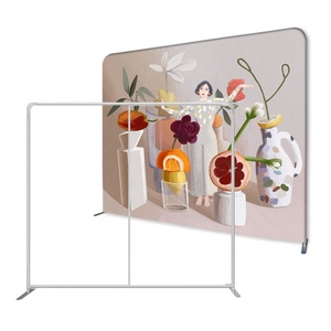 Support de toile de fond autoportant robuste <span class=keywords><strong>Pan</strong></span> <span class=keywords><strong>Lou</strong></span> Si pour mur floral, en aluminium réglable, pour mariages et salons professionnels (CMYK) - Product Image 2