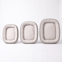 Grand lit pour animaux de compagnie quatre saisons avec fond antidérapant chaud et confortable, 100% coton respirant, lit pour chien luxueux et doux