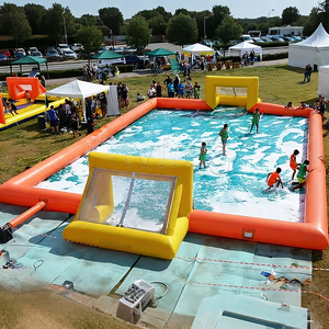 Campo <span class=keywords><strong>de</strong></span> Fútbol Inflable Gigante Personalizado, <span class=keywords><strong>de</strong></span> Grado Comercial, PVC Certificado, Seguro, para Eventos al Aire Libre - Product Image 1