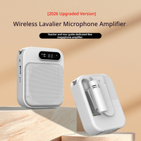 Amplificateur vocal sans fil Bluetooth avec micro-cravate, haut-parleur portable 5W/10W 2000mAh magnétique pour entraînement sportif, yoga, natation, danse
