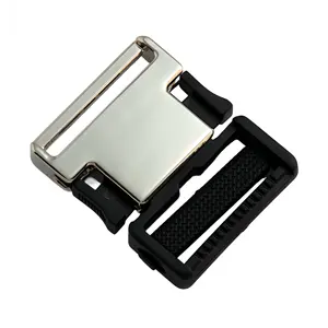 4776 White Metal Ladder Lock Buckle Brushed Alloy Belt Buckle For Women's Sandals Storage Container Bags