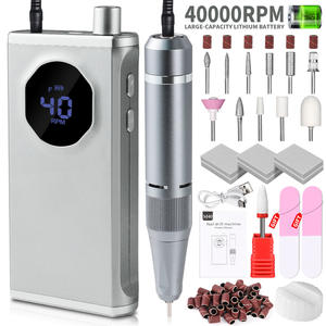 Taladro eléctrico de <span class=keywords><strong>uñas</strong></span> de 40000 RPM <span class=keywords><strong>para</strong></span> <span class=keywords><strong>uñas</strong></span>, Lima eléctrica, pantalla HD, pluma de manicura de Metal, lijadora de <span class=keywords><strong>torno</strong></span> de <span class=keywords><strong>uñas</strong></span> profesional 40000 - Product Image 1