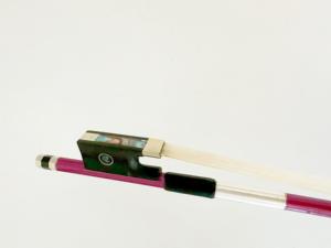 Accesorios para Violín Hechos a Mano, Arco de <span class=keywords><strong>Viola</strong></span> de Fibra de Carbono Colorido con Nudo de Ébano, Arcos para Violín - Product Image 5