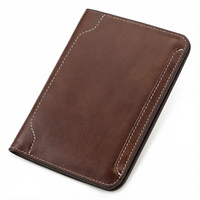 Dompet Pria Kulit Sapi Retro Guangzhou Factory RFID, Buka-Tutup, Pendek, Multi Kartu, Fashion Berkualitas Tinggi BANYANU