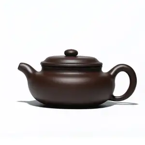 高品质宜兴野营瓷茶壶纯手工仿古640毫升大注水器紫砂茶壶