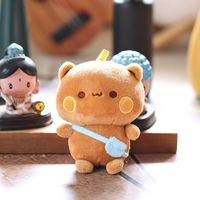 Porte-clés pendentif Bubu Dudu, adorable cadeau pour couple, avec vêtements interchangeables