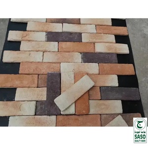 Gạch ốp tường ngoài trời giả đá mỏng màu đỏ kiểu biệt thự - Product Image 3