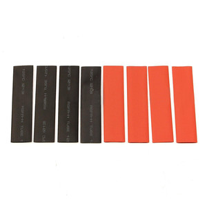 127 Stück Rot Schwarz Schrumpf schlauch Poly olefin 2:1 Elektrische Wickel draht hülsen Isolierung Schrumpfschlauch-Sortiment - Product Image 4