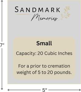 Sandmark Memories Regenbogenbrücke Burgunderrote Samt-Urne Kleine (5 X 7) Designierte Urne Inklusive Tasche - Product Image 6