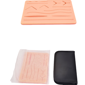 Kit <span class=keywords><strong>de</strong></span> instrumentos <span class=keywords><strong>de</strong></span> <span class=keywords><strong>sutura</strong></span> roscada <span class=keywords><strong>de</strong></span> piel simulada <span class=keywords><strong>de</strong></span> silicona para entrenamiento quirúrgico <span class=keywords><strong>de</strong></span> estudiantes <span class=keywords><strong>de</strong></span> medicina incluye agujas y agujas - Product Image 6