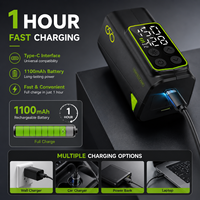 150PSI Tragbare Elektrische Fahrradpumpe Bürstenloser Motor Mini-Luftkompressor Smart Dual-Display Wiederaufladbarer Fahrradreifenfüller