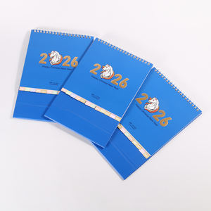 تقويم مكتبي إبداعي لعام 2026 بتصميم الحصان من الأبراج الصينية، تقويم قمري ملون بالكامل مع غلاف علوي قابل للطي، تقويم حلزوني مخصص كهدية للمهرجانات - Product Image 3