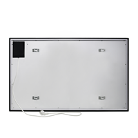 Silencioso blanco inteligente 7day X 24Hour Program Termostato Boost Holiday Offset G60DW 600W 220-240 V. Calentador de panel de vidrio infrarrojo