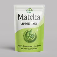 Poudre de thé vert Matcha en marque blanche OEM ODM, Poudre de Matcha de qualité cérémoniale 227g Végétalien Non sucré Complément antioxydant