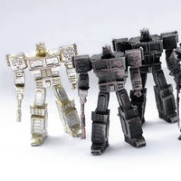 Robot Transformer de juguete para decoración, modelo de Metal artesanal, regalo de cumpleaños creativo