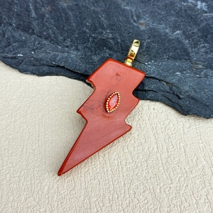 จี้รูปสายฟ้าประดับ<span class=keywords><strong>พลอย</strong></span>อะมีทิสต์ธรรมชาติ ชุบทอง 18K สร้อยคอทำมือสไตล์โบฮีเมียน สำหรับเป็นของขวัญสำหรับทุกเพศ - Product Image 6