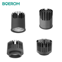 Boîtier LED carré en aluminium MR16 Spot Light Frame Encastré Intégré Downlight Holder Downlight Fixture Module