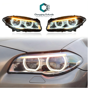 Phares LED pour <span class=keywords><strong>BMW</strong></span> Série 5 F10 F18, phares LED complets 2011-2017, feux de jour avant, plug and play - Product Image 1