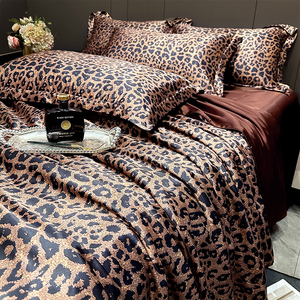 Tiên Tiến Mùa Hè Bốn-Mảnh Rửa Nước Lụa Bộ Đồ Giường Đặt Mượt Mịn Thoải Mái Trần truồng Ngủ Tinh Trsạch Màu Được Trang Bị Túi Cho Phòng Ngủ - Product Image 2