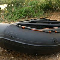 Bateau de pêche gonflable portable, bateau pneumatique robuste en PVC, bateau pneumatique rigide en Hypalon, coque en aluminium électrique, bateau gonflable avec moteur