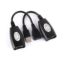 USB 2.0 bis RJ45 über Cat5 Cat5e Cat6 Extender Repeater Kabel kabel adapter