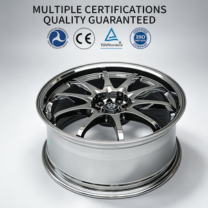 Ruedas FLowtone de 18 Pulgadas, Cromadas, 5x114.3 5x100, Ruedas Negras Cromadas, Aleación, Multirradio, Premium, Ligeras - Product Image 4
