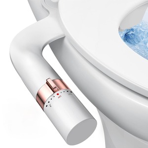 Ultra-sottile doppio ugello in plastica Bidet seduta Non elettrico spruzzatore di acqua dolce regolabile pressione dell'acqua per servizi igienici esterni - Product Image 3