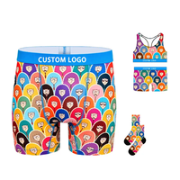 Boxers personnalisés à motifs imprimés pour jeunes garçons et hommes, grandes tailles, caleçons courts
