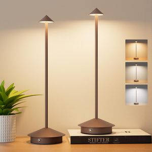 Lámparas de Escritorio LED Inalámbricas de Diseño Creativo, Recargables, con Atenuación Táctil, Luces Modernas para Bares y Restaurantes, Lámpara de Mesa - Product Image 1