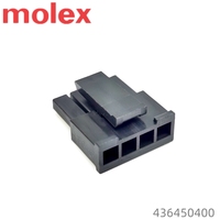 Connecteur femelle noir Micro-Fit 3.0 d'origine, boîtier 436450400 MOLEX, 4 broches, fil à fil