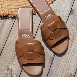 Sandalias Planas con Tiras Coloridas ZABA, Sandalias de Moda para Mujer, Estilo Mule, para Uso Diario en Interiores y Exteriores - Product Image 2