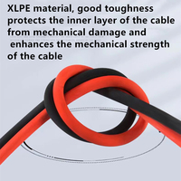 TÜV Solar PV-Kabel H1Z2Z2-K/PV1-F 1*4 ROHS 12AWG Verzinnter Kupferdraht PV DC-Kabel Solarkabel