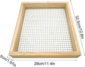 Cribador de compost de madera, reutilizable, herramienta para bonsái, <span class=keywords><strong>con</strong></span> recubrimiento en polvo, tratado químicamente, accesorios para cercas de exterior - Product Image 4
