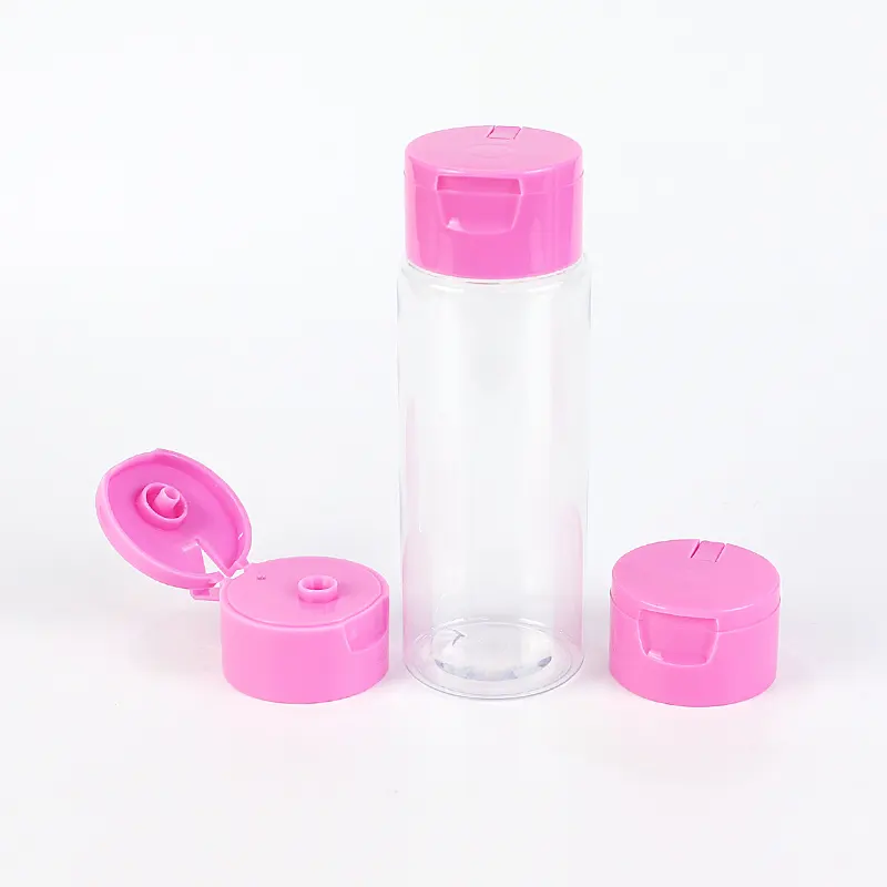 Tampa de garrafa de plástico de parede dupla rosa, alta, 24/410, atacado, pp, tampa superior