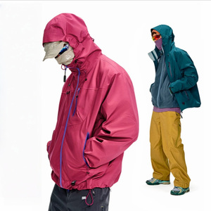Chaqueta Cortavientos Tres en Uno con Capucha y Cremallera, Transpirable, Impermeable, para las Cuatro Estaciones, para Hombres y Mujeres, para Senderismo al Aire Libre - Product Image 2