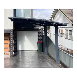 Garaje de estacionamiento de metal arqueado, refugio de <span class=keywords><strong>Cochera</strong></span> de madera tratado térmicamente, Tettoia tratado a presión para longevidad - Product Image 3