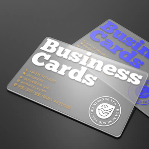 Stampa Personalizzata di Carte in Plastica su Misura, Carte PVC Trasparenti Personalizzate, <span class=keywords><strong>Biglietti</strong></span> <span class=keywords><strong>da</strong></span> <span class=keywords><strong>Visita</strong></span> Trasparenti o Satinati - Product Image 2