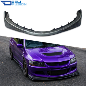 For 2001-2007 Mitsubishi Lancer Evolution EVO 7 8 9 CT9A VRS09 V2 Style Car Front Bumper <b>Lip</b> Spoiler <b>Splitter</b> - Product Image 1