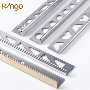 Moderno metallo a forma di L rivestimento per piastrelle ad angolo con profilo angolare decorativo in acciaio inossidabile resistente impermeabile per rivestimento di piastrelle - Product Image 1