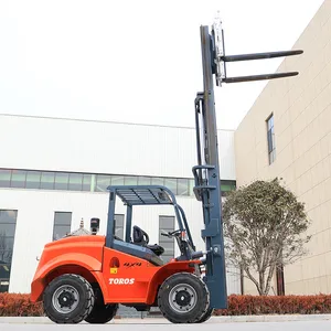 All Rough Terrain Forklift Truck Lifting 3m 4m 5m Forklifts 3t 3.5t 4t Ton Outdoor Use 4x4 4wd Off Road Forklift For Sale