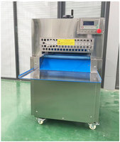 Machine à trancher la viande congelée à rouleau unique de qualité commerciale CNC, capacité de 20 à 500 kg/h, coupe-viande automatique pour rouleaux de bœuf et de mouton