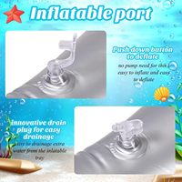 4 packs de jouets aquatiques pour l'été, jouets gonflables en forme de requin pour enfants et adultes.