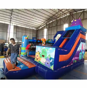 Château gonflable fantaisie et coloré / Château gonflable coloré / Châteaux gonflables Happy Hop pour l'extérieur en <span class=keywords><strong>vente</strong></span> - Product Image 2