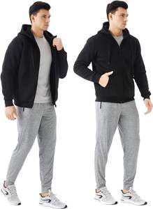 Felpa con Cappuccio Personalizzata da Uomo in Pile Pesante con Motivo Spider Stampato a Rilievo e Zip Intera - Product Image 5