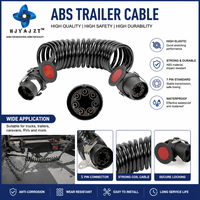 Connecteur de remorque 7 broches en plastique ABS EBS pour camions semi-remorques, câble électrique robuste, vente chaude usine HJYAJZT