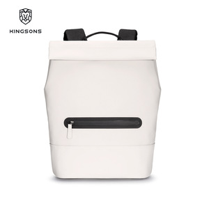 Custom Made Korean Style <b>Backpack</b> Large Capacity Laptop <b>Compartment</b> Unisex Leisure Travel <b>Backpack</b> Milky White Coffee Blue - Product Image 3