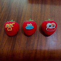 Jouets Squishy Virals Mignons et Moelleux en Forme de Fraise, Blocs de Construction à Presser et à Étirer, Balle Anti-Stress à Grande Bouche pour la Décompression