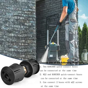 Pieza de limpieza de lavadora de alta presión Car Wash M22 Adaptador de ajuste rápido para <span class=keywords><strong>pistola</strong></span> Karchers y conexión de manguera de lavadora eléctrica - Product Image 4