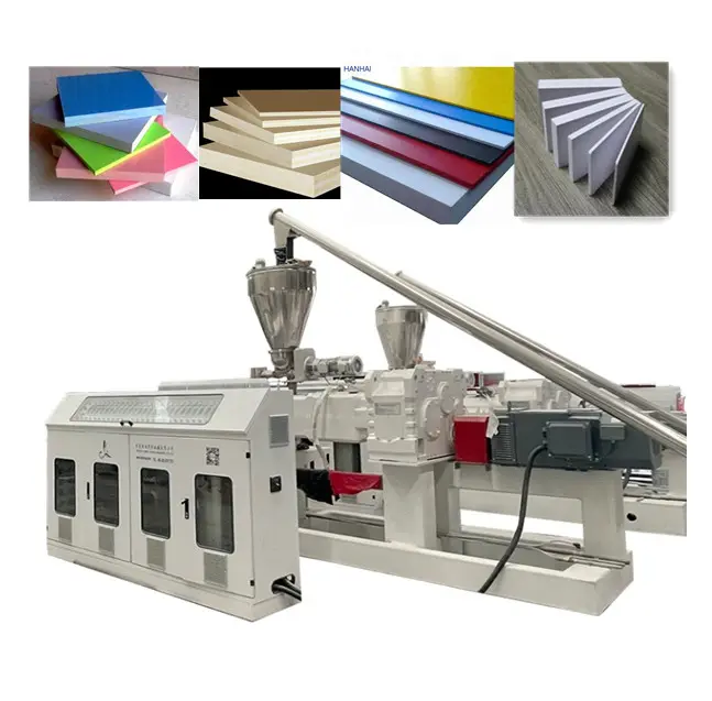 SJSZ80 Plastic PVC WPC Cabinet Crust Skinning Freedom Foam Foaming Furniture Sheet Board Extrusion Making Machine